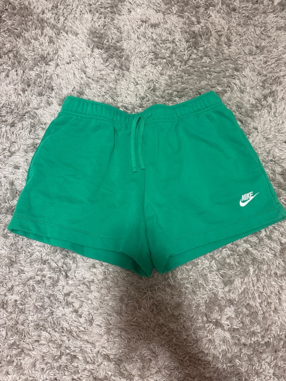 Nike Women's Green Drawstring Athletic Shorts